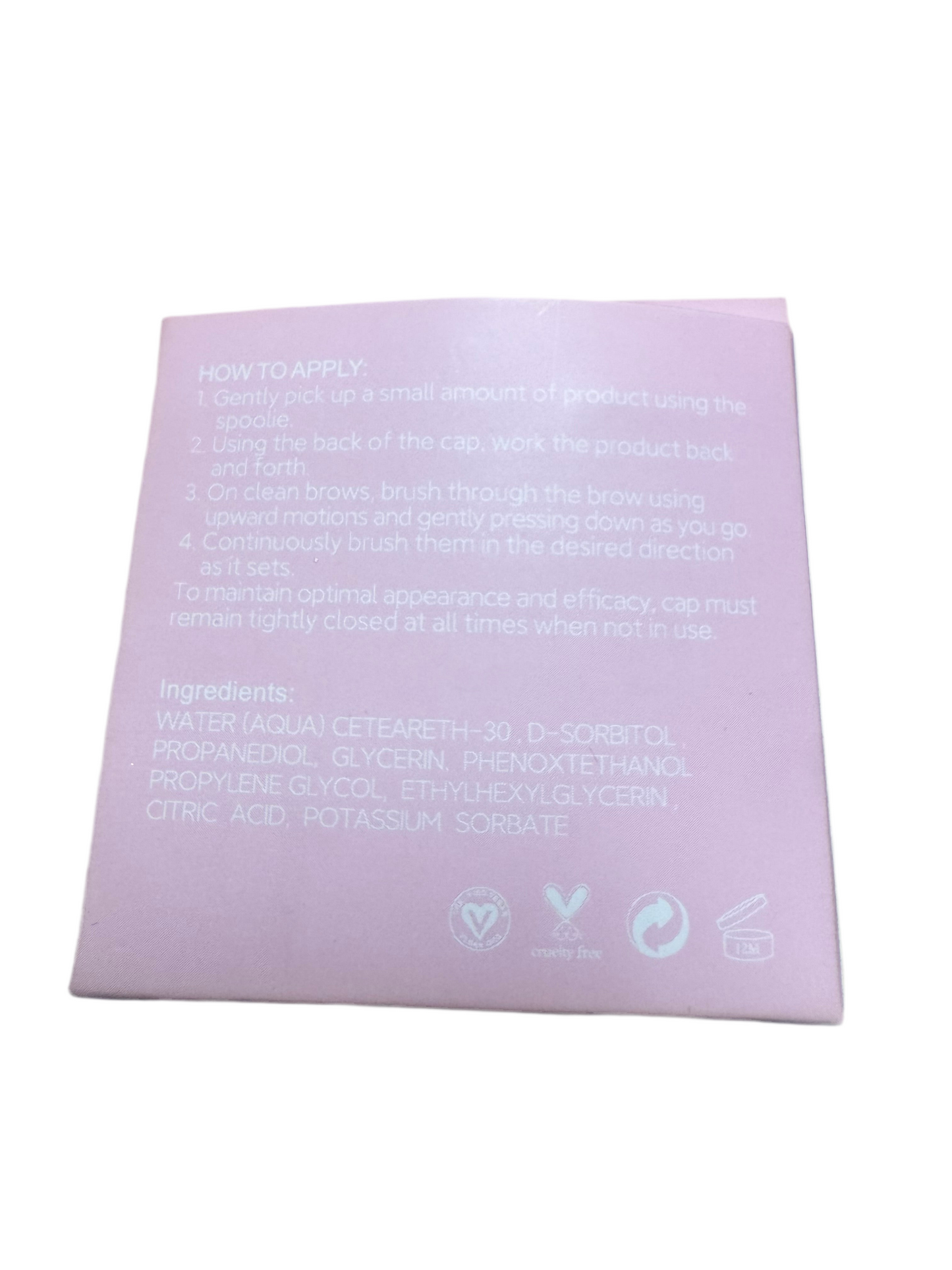 Eyebrow gel
