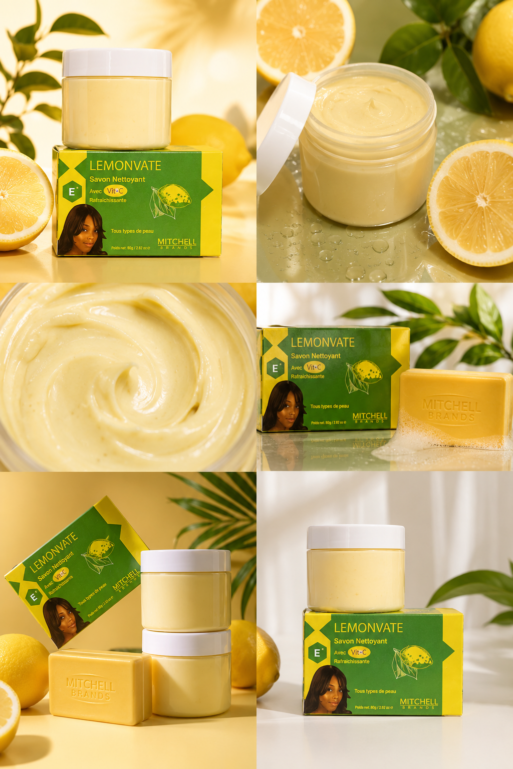 Bleaching cream  + soap￼
