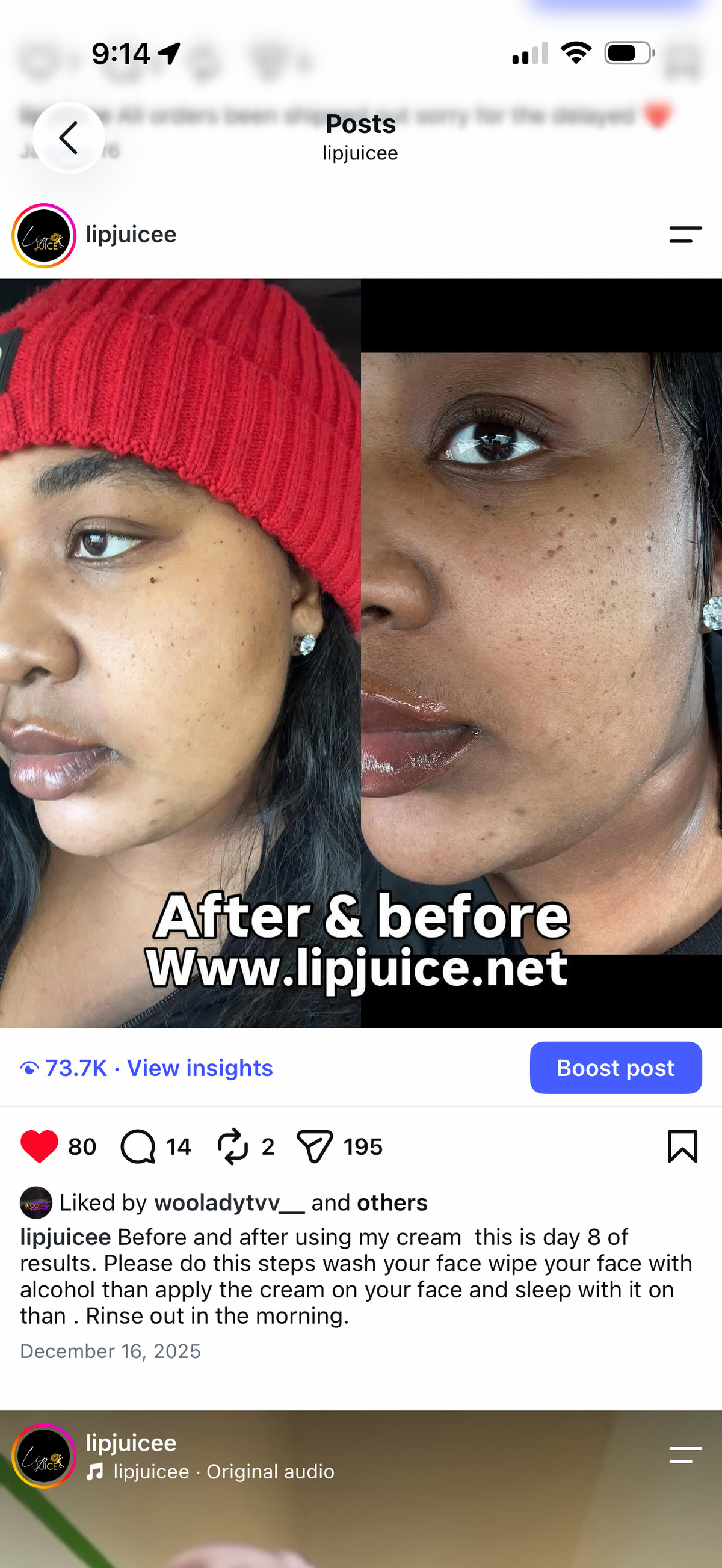 Glow tonic lightning cream